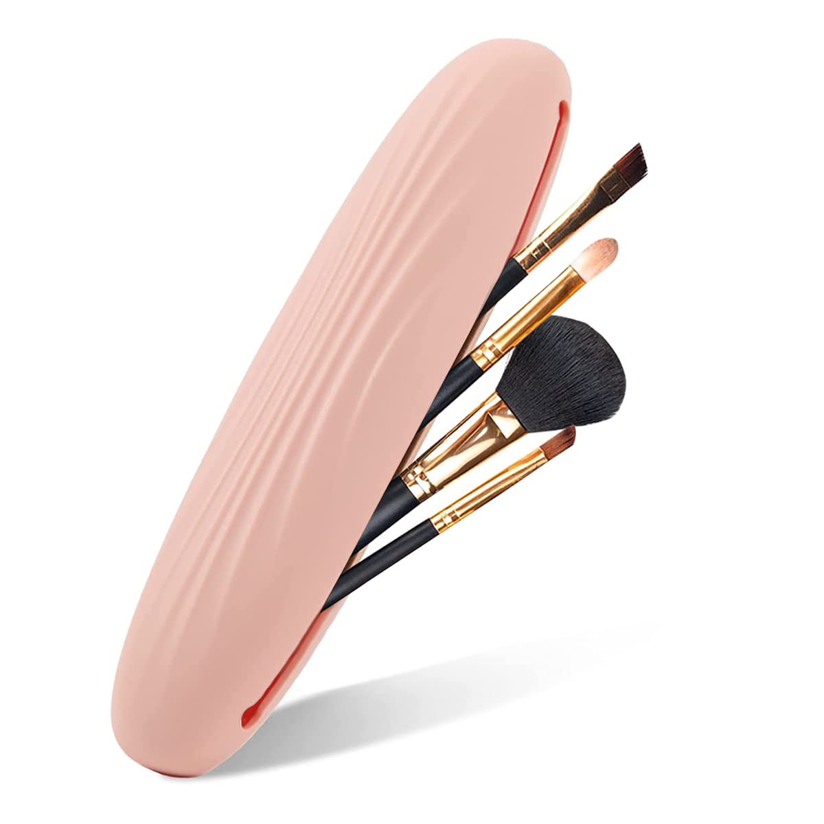 MAYCREATE Makeup Brush Holder Travel Silicone Cosmetic Face Brushes Holder, Portable Soft and Sleek Makeup Brush Organizer Pouch Tools (Pink) MAYCREATE Makeup Brush Holder Travel Silicone Cosmetic Face Brushes Holder, Portable Soft and Sleek Makeup Brush Organizer Pouch Tools (Pink)